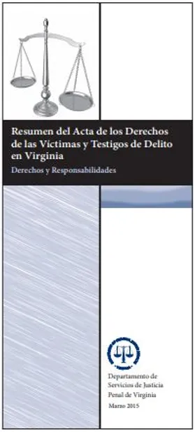 Victim Witness Rights Act Brochure (Spanish)